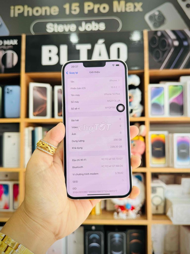IPhone 14Plus 256GB White. Mua bán Điện thoại tại Thành phố Long Xuyên An Giang được đăng bởi Bi Táo hình 5