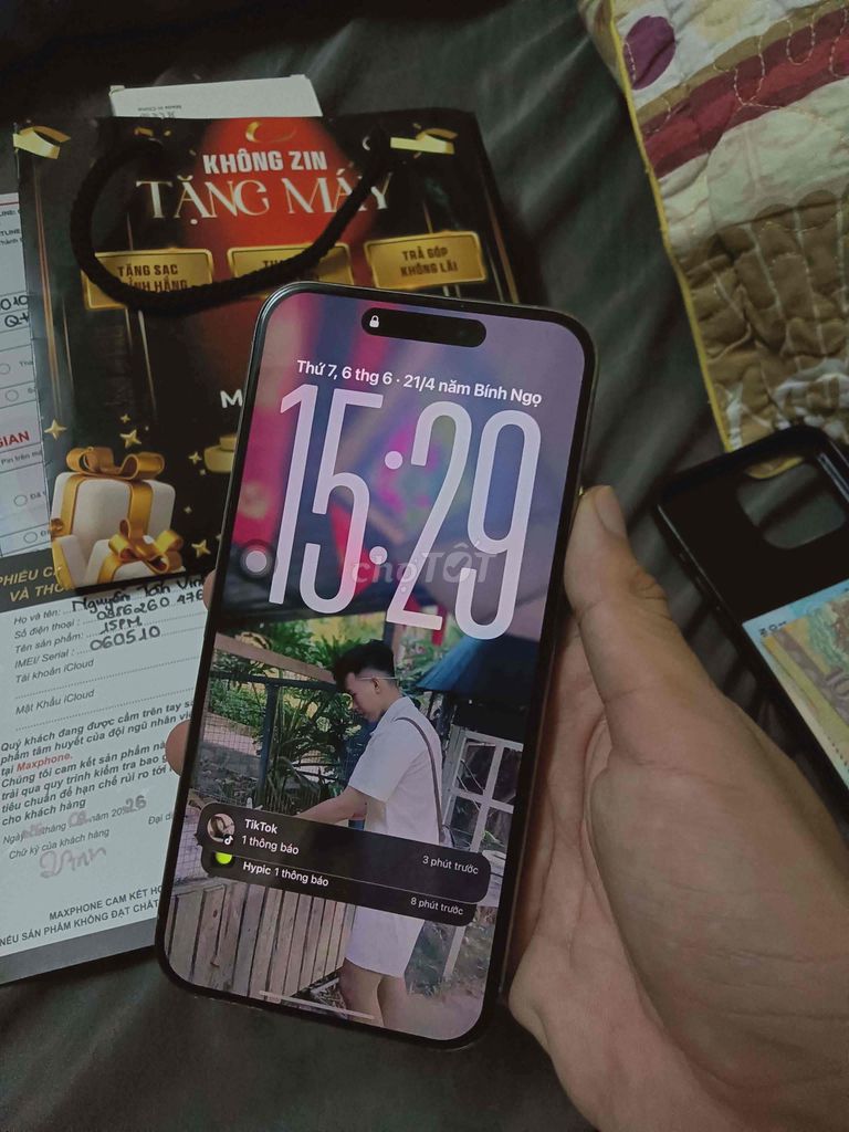 Apple iPhone 15 Pro Max 256GB Tự nhiên Like new. Mua bán Điện thoại tại Thành phố Vũng Tàu Bà Rịa - Vũng Tàu được đăng bởi Van Mui Duong hình 1