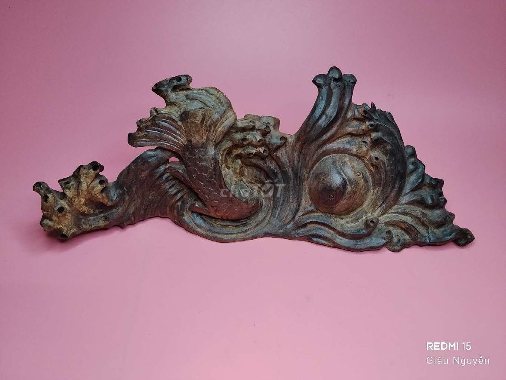 Tượng gỗ thủ công 9cm x 29cm. Mua bán Đồ sưu tầm, đồ cổ tại Thành phố Thủ Đức Tp Hồ Chí Minh được đăng bởi yêu thích đồ cũ hình 1