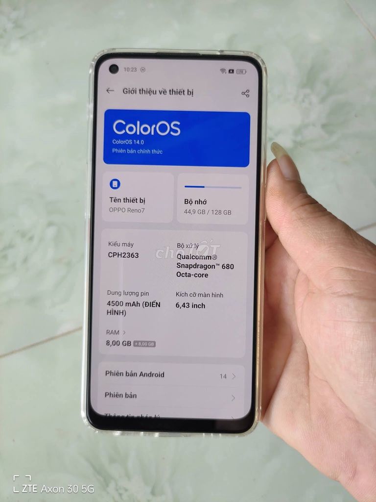 Oppo Reno 7 8GB/128GB. Mua bán Điện thoại tại Quận 11 Tp Hồ Chí Minh được đăng bởi Hội Đồ Điện Tử hình 1
