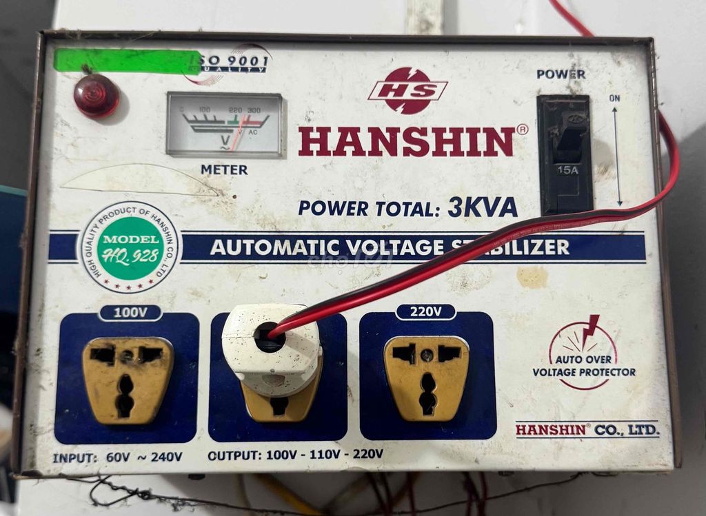 Ổn áp Hanshin HQ.928 Đã qua sử dụng. Mua bán Đồ chuyên dụng, Giống nuôi trồng tại Thị xã Tân Châu An Giang được đăng bởi FAN hình 1