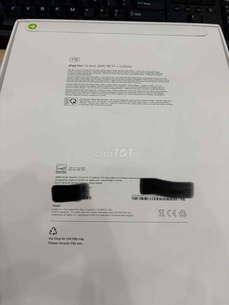 Thanh lý Ipad Pro M4 13icnh bản 1Tb mới nguyên ạ. Mua bán Máy tính bảng tại Quận Tây Hồ Hà Nội được đăng bởi Nguyễn Văn Lung hình 4