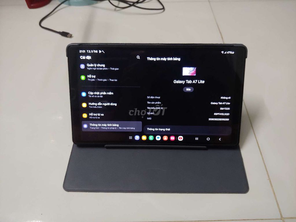 Samsung Galaxy Tab A7 Lite Xám. Mua bán Máy tính bảng tại Quận 12 Tp Hồ Chí Minh được đăng bởi Dương Nguyễn  hình 1