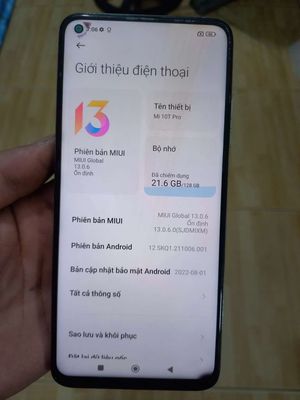 Bán Máy Mi 10T Pro 5G. Mua bán Điện thoại tại Thành phố Thủ Đức Tp Hồ Chí Minh được đăng bởi Trần Nhi