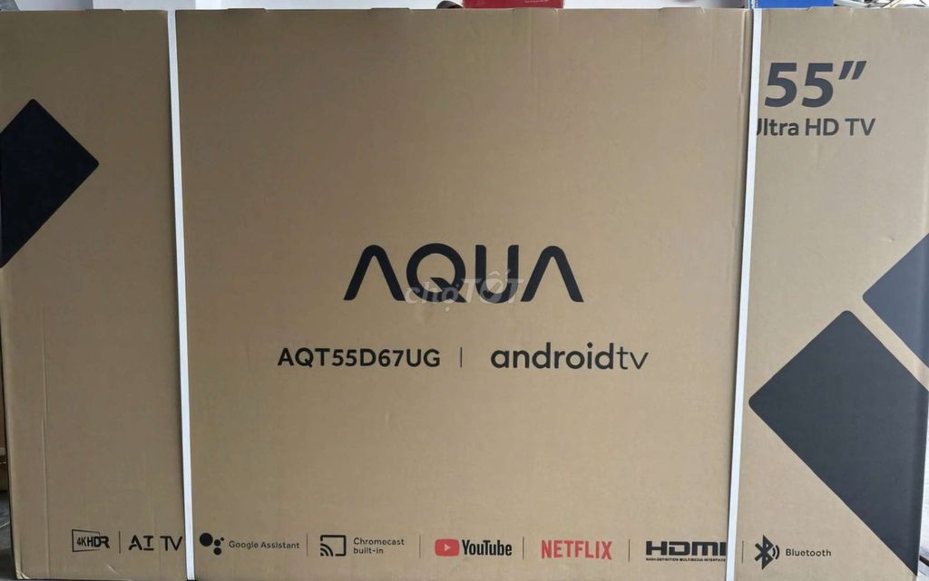 TV 4K AQUA 55D67UG 55in Android TV Bảo Hành 4/2026