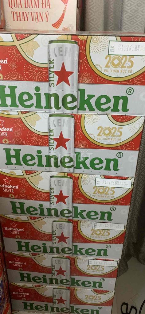 heineken silver dung tích 330ml bao bì xuân