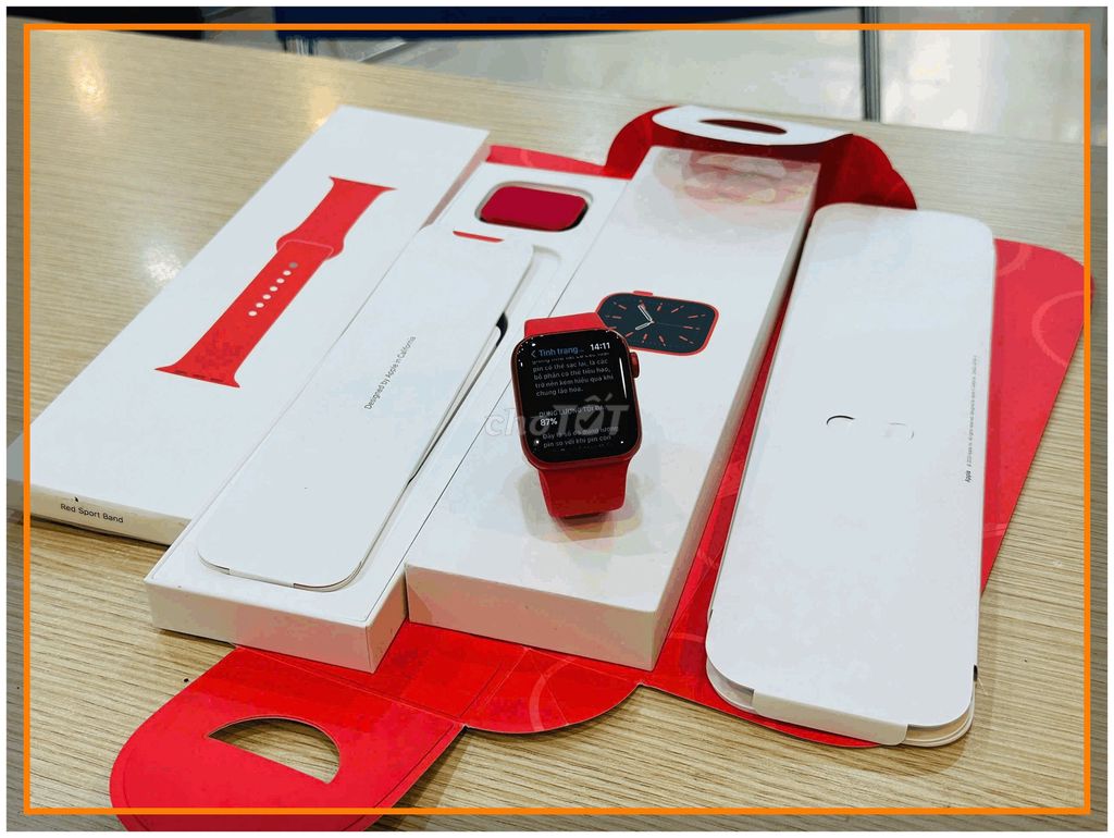 Apple Watch Series 6 Đỏ 40mm HIếm . Mua bán Thiết bị đeo thông minh tại Quận Đống Đa Hà Nội được đăng bởi Hoàng Táo  hình 1