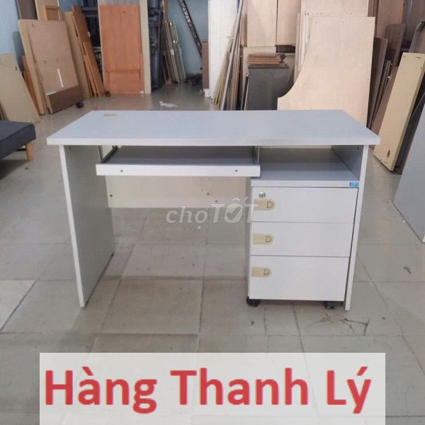 Bàn làm việc 1m2 # bàn có hộc tủ # bàn 1m2