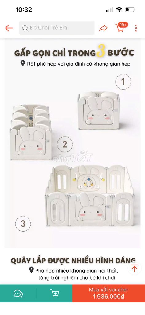 Quây cũi Pakey Nhựa nguyên sinh Trắng ghi Gấp gọn. Mua bán Mẹ và bé tại Quận 8 Tp Hồ Chí Minh được đăng bởi vo hue hình 1