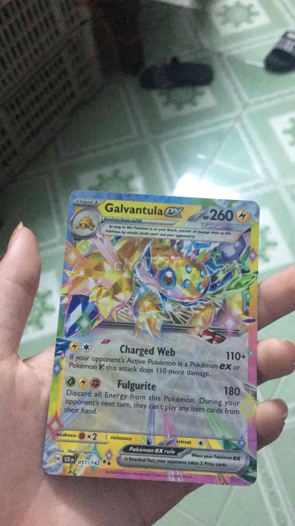 Thẻ bài Pokemon Galvantula EX Giấy. Mua bán Sở thích khác tại Huyện Nam Trực Nam Định được đăng bởi vinh tran hình 1