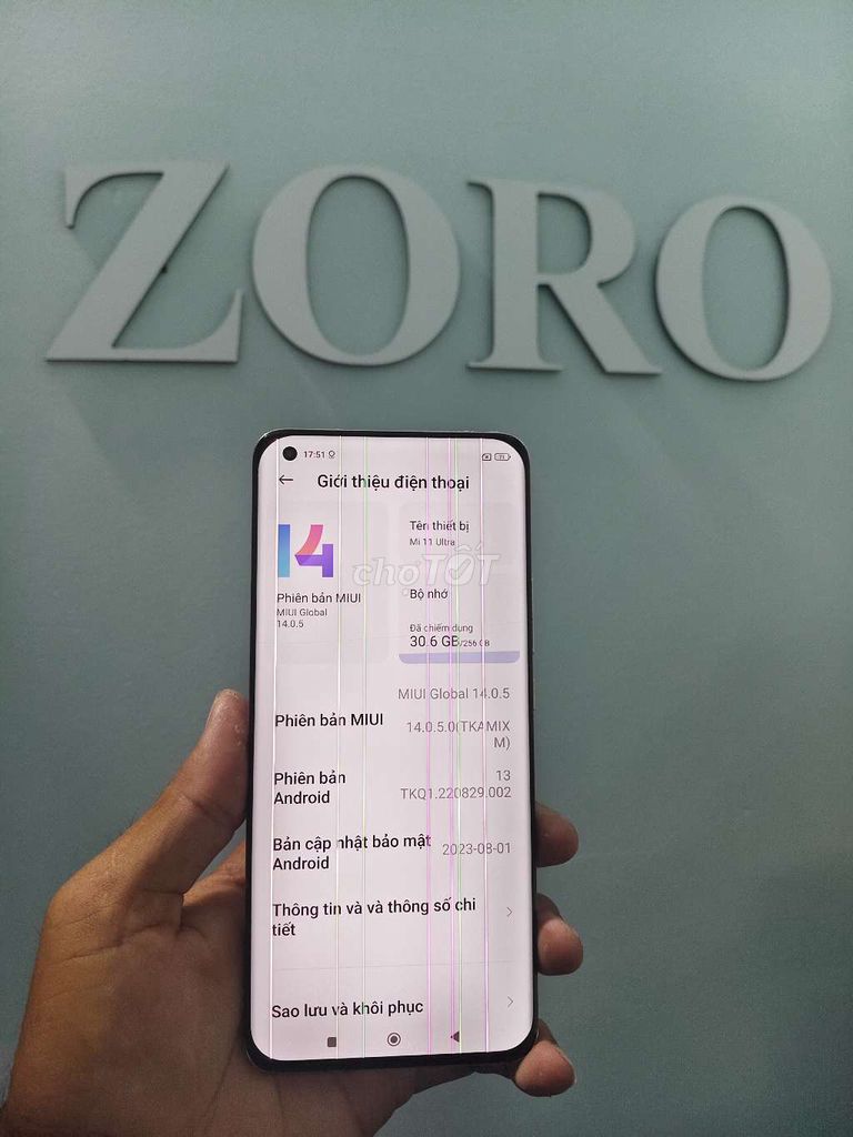 Xiaomi Mi 11 Ultra 256GB Trắng. Mua bán Điện thoại tại Thành phố Sóc Trăng Sóc Trăng được đăng bởi ZORO CHUYÊN SỌC hình 1