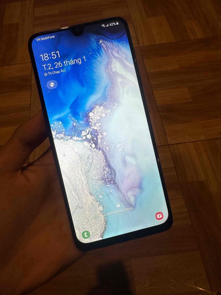 Samsung A70 6GB/127GB Xanh. Mua bán Điện thoại tại Huyện Long Hồ Vĩnh Long được đăng bởi Nguyễn Bảo hình 1