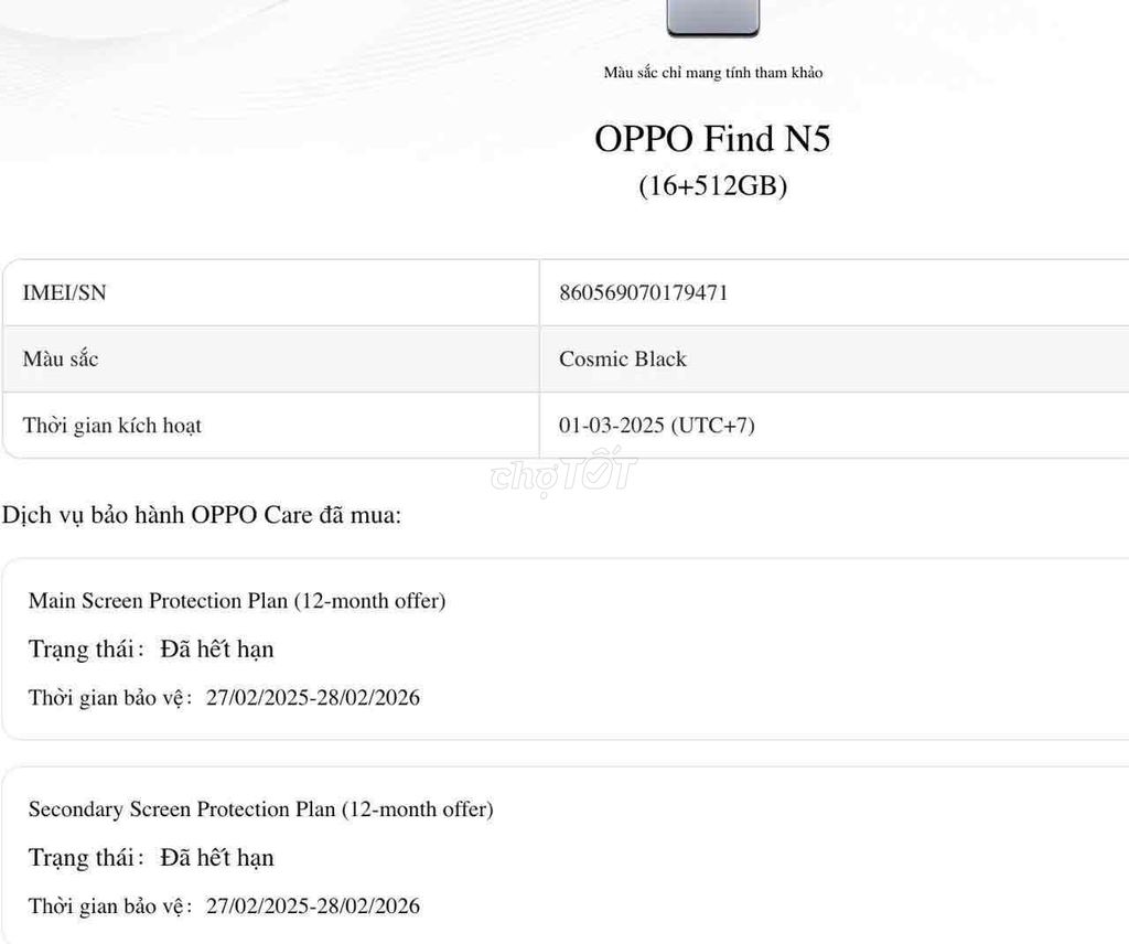 Oppo Find N5 512GB Đen. Mua bán Điện thoại tại Quận Bình Tân Tp Hồ Chí Minh được đăng bởi Phan Viet Tu hình 1