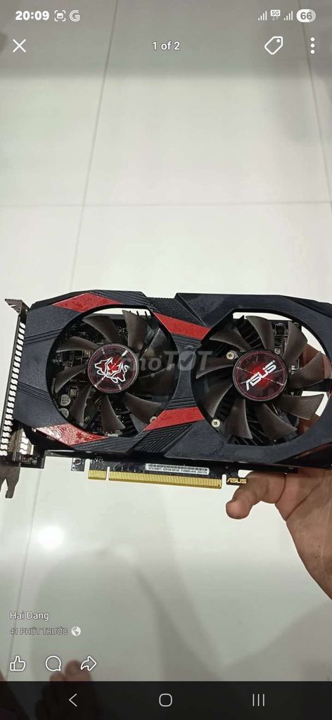 Card đồ họa ASUS GTX 1050 Ti 4GB Đen. Mua bán Linh kiện (RAM, Card...) tại Thị xã Điện Bàn Quảng Nam được đăng bởi Nguyễn Thắng hình 1