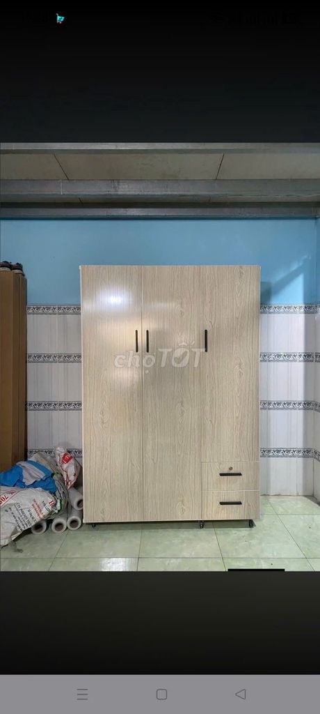 Tủ quần áo Nhựa Đài Loan 3 cánh Vân gỗ. Mua bán Tủ, kệ gia đình tại Thành phố Biên Hòa Đồng Nai được đăng bởi Phương hoa hình 1