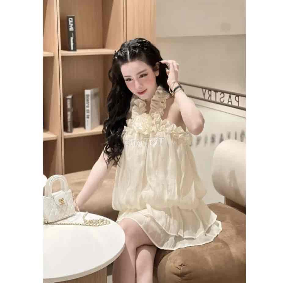 Đầm babydoll nữ trắng size S. Mua bán Quần áo tại Thành phố Thuận An Bình Dương được đăng bởi Dungg Luu hình 1