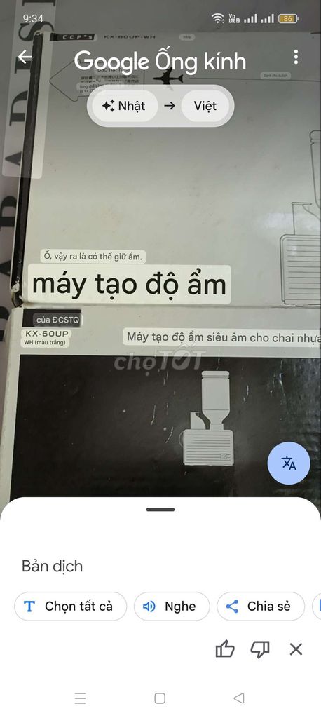 Máy tạo độ ẩm CCP KX-60UP Trắng Siêu âm. Mua bán Nội thất, đồ gia dụng khác tại Quận Sơn Trà Đà Nẵng được đăng bởi ban ca the gioi hình 1