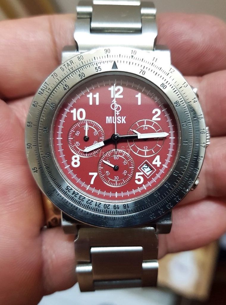 MUSK chronograph quartz, hàng Nhật chính hãng