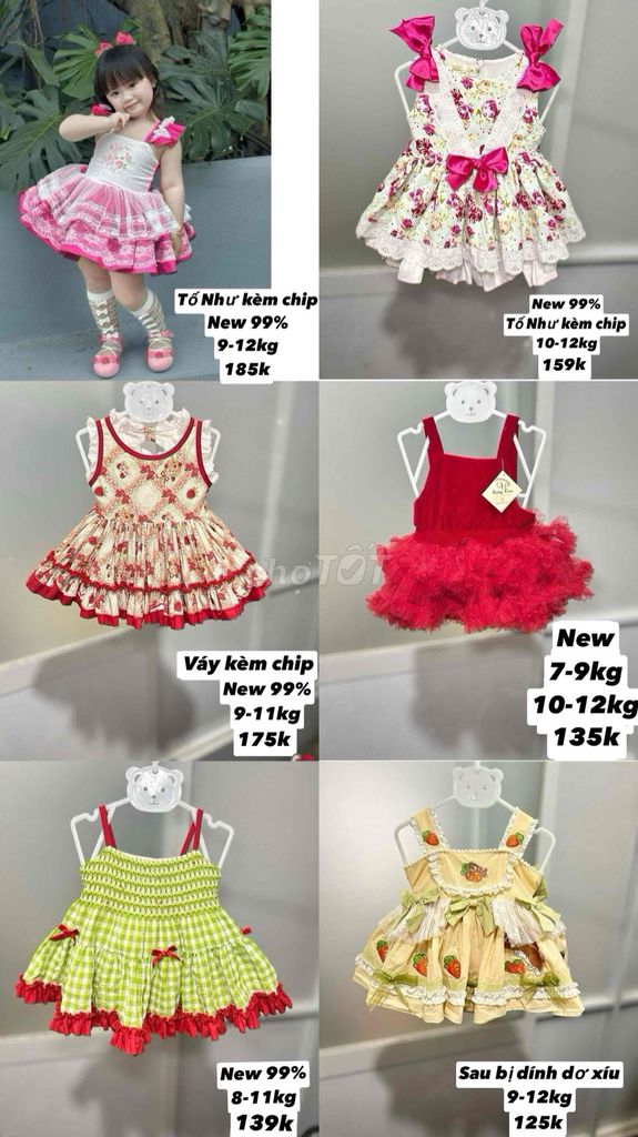 váy đầm cho bé gái. Mua bán Mẹ và bé tại Quận 7 Tp Hồ Chí Minh được đăng bởi Nguyễn Thảo hình 1