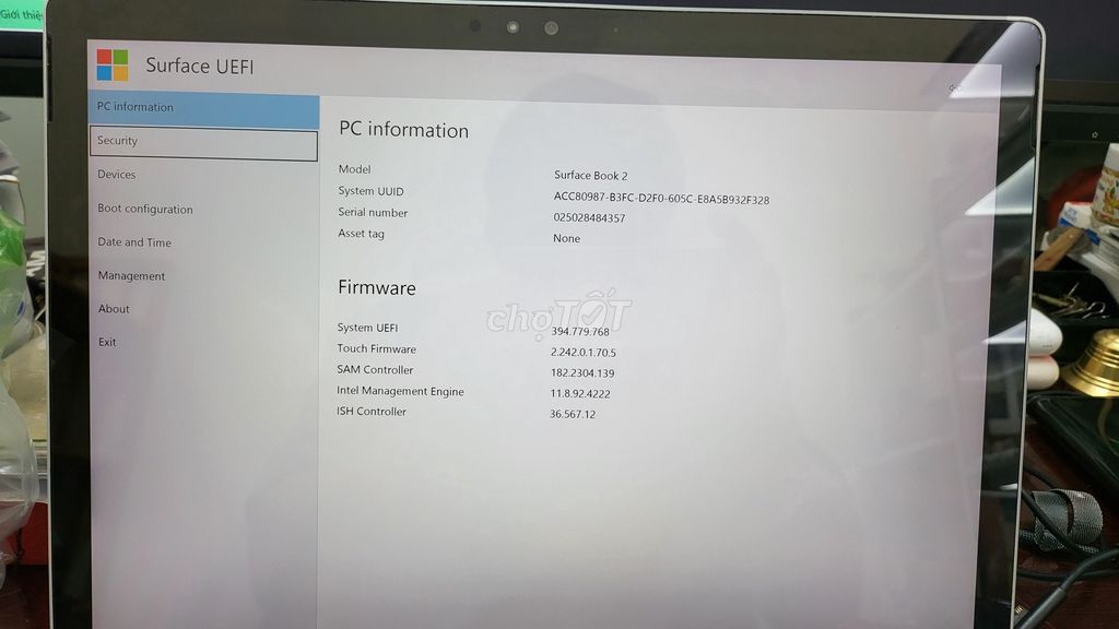 Microsoft Surface Book 2 i7 15 inch 8GB/256GB. Mua bán Laptop tại Quận Bình Thạnh Tp Hồ Chí Minh được đăng bởi Nguyễn Trung Trực hình 1