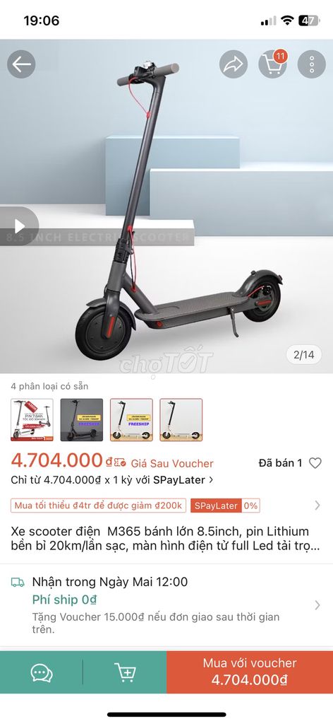 Xe điện scooter cho trẻ em 8~15 tuổi. Mua bán Xe điện tại Huyện Thanh Trì Hà Nội được đăng bởi Lưu đức hiếu hình 2