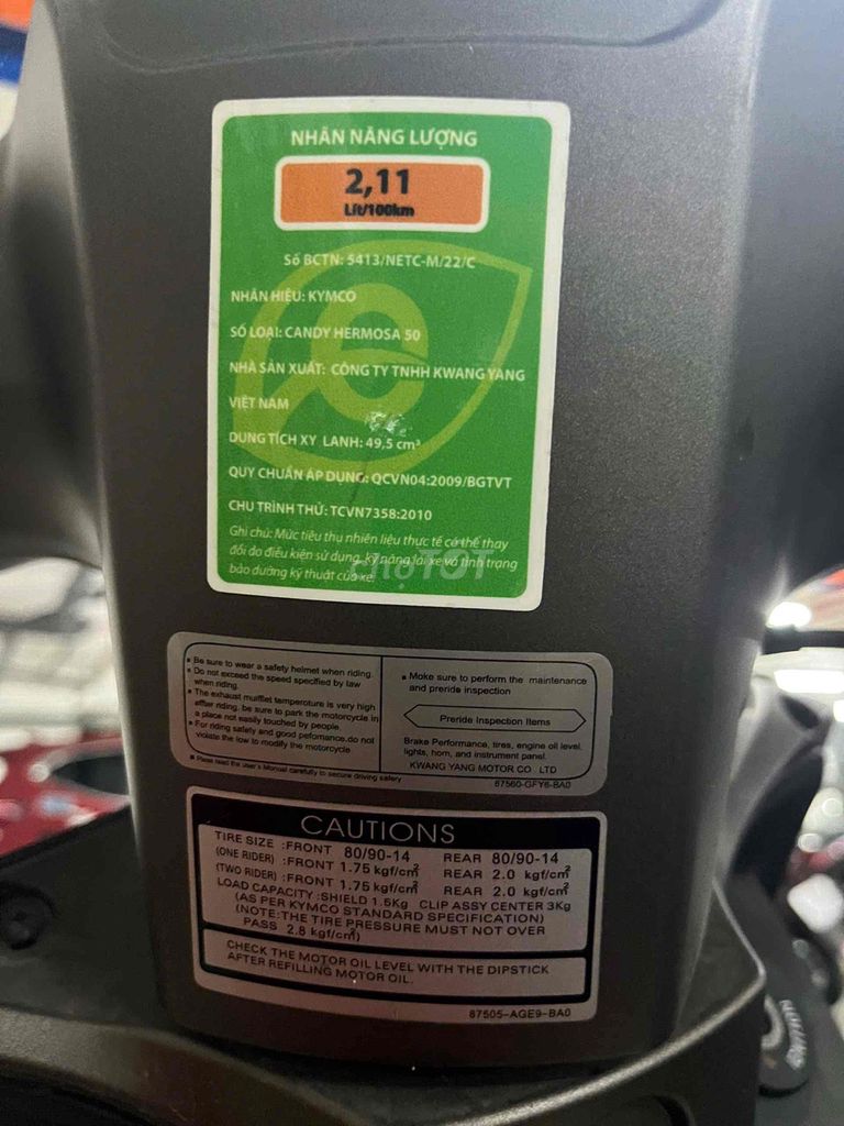 Cần bán lại xe giá tốt. Mua bán Xe máy tại Quận Bình Tân Tp Hồ Chí Minh được đăng bởi Cường Hoàng Duy hình 2