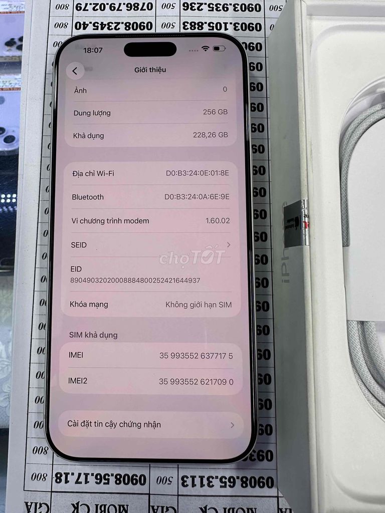 iPhone 17 Pro Max 256GB Mới dùng 5 ngày. Mua bán Điện thoại tại Quận 10 Tp Hồ Chí Minh được đăng bởi nguyễn quang tùng hình 1