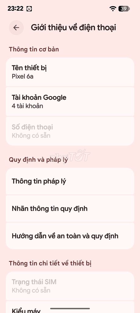Điện thoại Google Pixel 6a. Mua bán Điện thoại tại Quận Liên Chiểu Đà Nẵng được đăng bởi lê đăng khoa  hình 1
