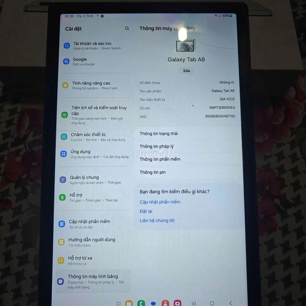 Cần bán Galaxy Tab A8. Mua bán Máy tính bảng tại Quận 8 Tp Hồ Chí Minh được đăng bởi Lý hùng hình 1