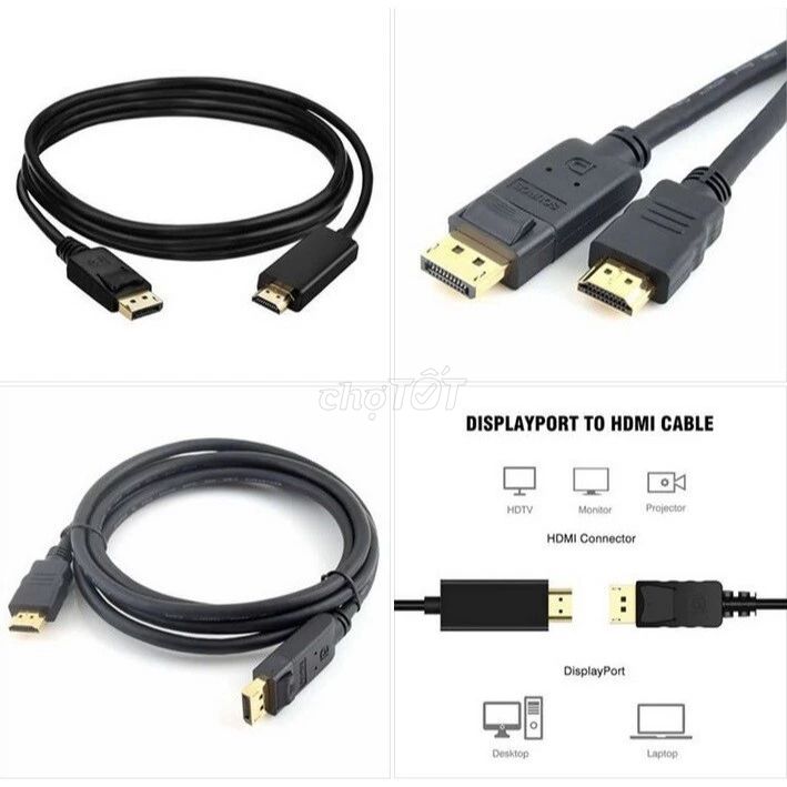 Cáp chuyển display port ra hdmi