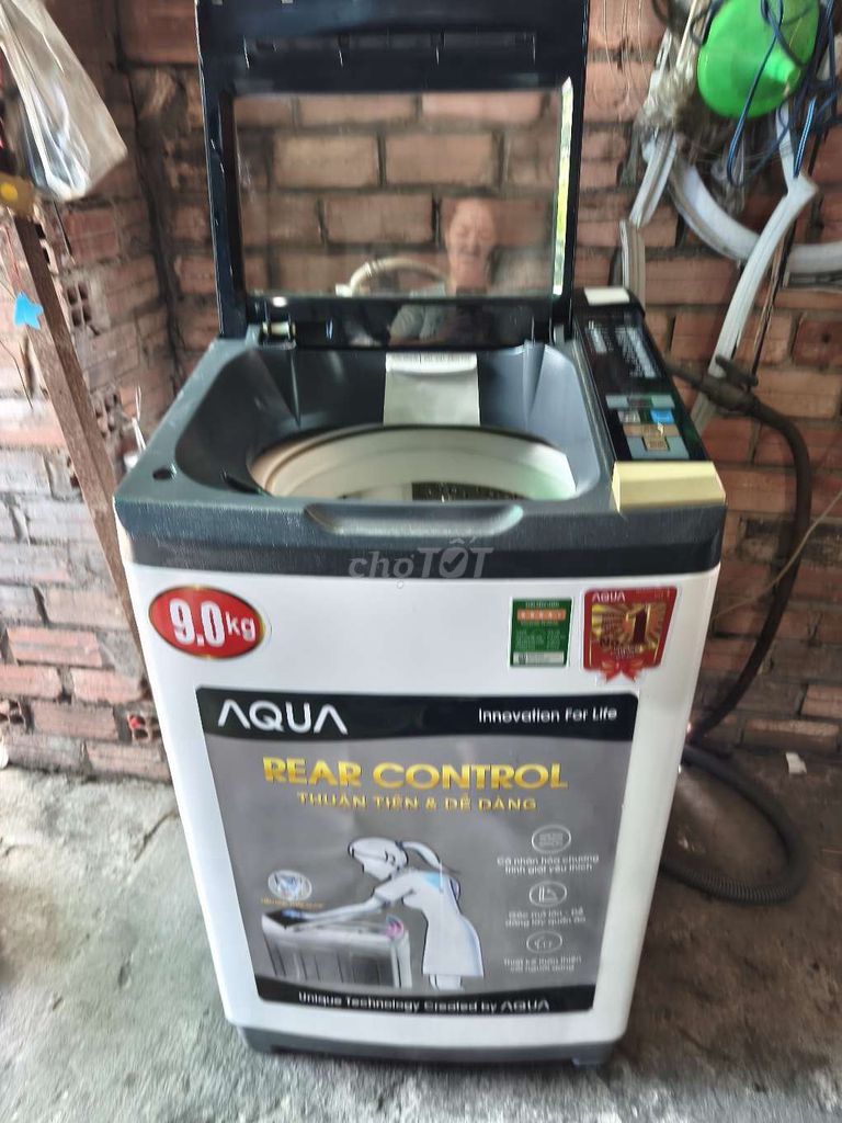 Máy giặt Aqua 9.0kg cửa trên. Mua bán Máy giặt tại Huyện Củ Chi Tp Hồ Chí Minh được đăng bởi Điện lanh Tân Phát hình 1