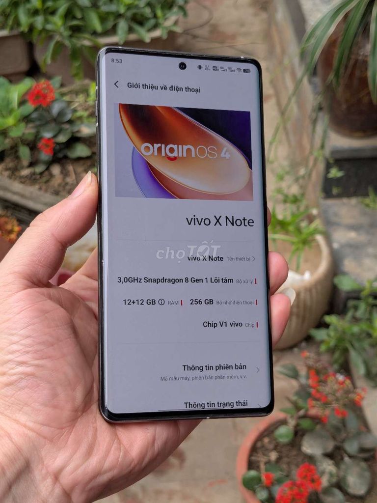 Vivo X Note 12GB/256GB Xám giao lưu dòng khác. Mua bán Điện thoại tại Quận Dương Kinh Hải Phòng được đăng bởi Lương Cường hình 1