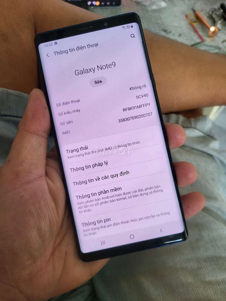 Samsung Galaxy Note 9 128GB Đen. Mua bán Điện thoại tại Thị xã Tân Uyên Bình Dương được đăng bởi Được hình 1