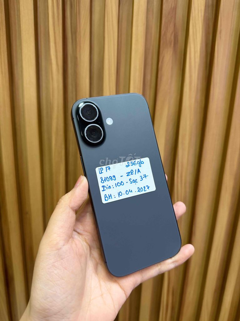iPhone 17 256GB pin 100 sạc 37 lần, Bh 4/27. Mua bán Điện thoại tại Quận 10 Tp Hồ Chí Minh được đăng bởi Đăng Sơn Store hình 1