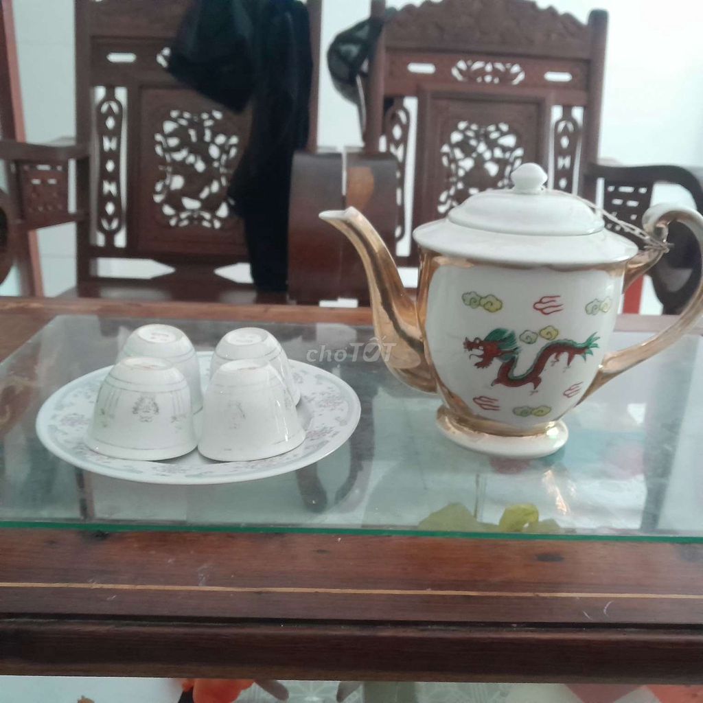 Ấm trà gốm sứ Rồng nhiều màu. Mua bán Đồ sưu tầm, đồ cổ tại Quận Sơn Trà Đà Nẵng được đăng bởi Hưng nguyễn hình 1