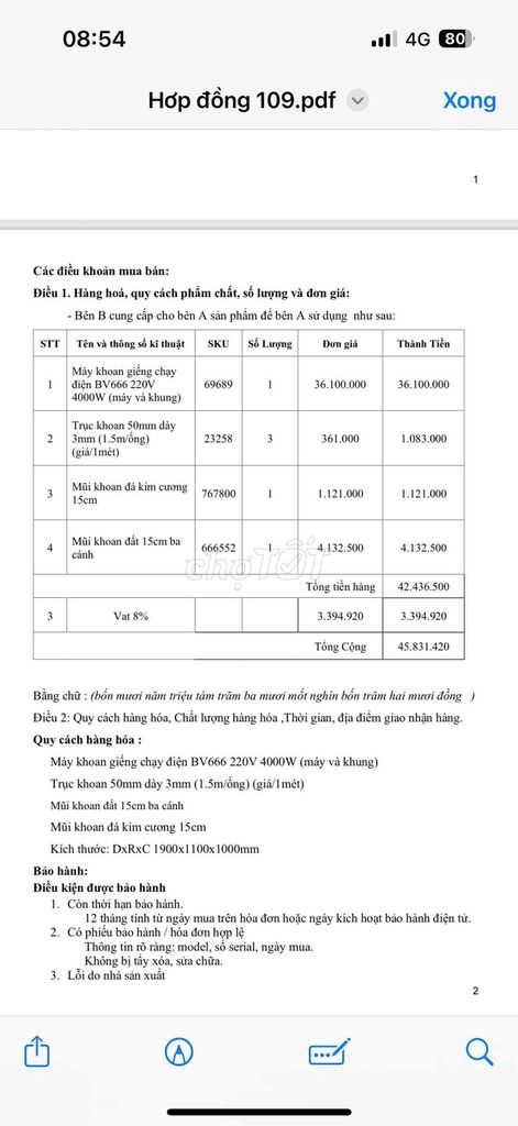 Máy khoan giếng BV666 đã sử dụng. Mua bán Đồ chuyên dụng, Giống nuôi trồng tại Huyện Vạn Ninh Khánh Hòa được đăng bởi Nguyễn Cảnh Đức hình 1
