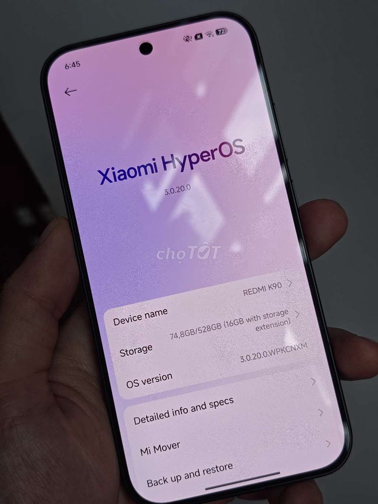 Xiaomi Redmi K90 512GB Đen. Mua bán Điện thoại tại Thành phố Thủ Đức Tp Hồ Chí Minh được đăng bởi Yi Li Smartphones hình 1