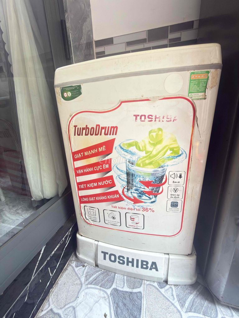 Máy giặt Toshiba 9kg cửa trên đã dùng. Mua bán Máy giặt tại Huyện Nhà Bè Tp Hồ Chí Minh được đăng bởi Đặng Tấn Lộc hình 1