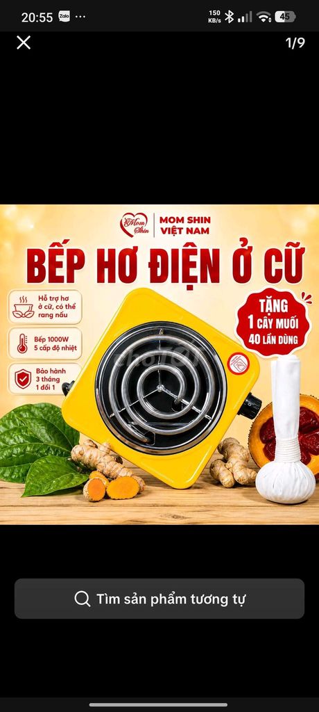 Bếp hơ điện Mom Shin Vàng 1000W 5 mức. Mua bán Bếp, lò, đồ điện nhà bếp tại Huyện Long Mỹ Hậu Giang được đăng bởi Anh Trương hình 1