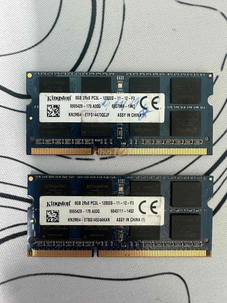 RAM Kingston DDR3L 8GB 1600Mhz. Mua bán Linh kiện (RAM, Card...) tại Quận 1 Tp Hồ Chí Minh được đăng bởi Thu Thảo hình 1