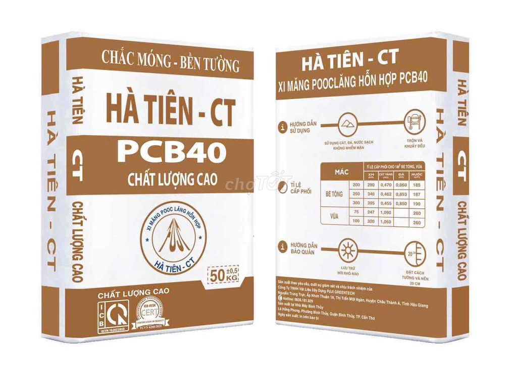 Xi măng Hà Tiên PCB40 50kg. Mua bán Nội thất, đồ gia dụng khác tại Quận Cái Răng Cần Thơ được đăng bởi NPP Vật tư xây dựng  hình 1