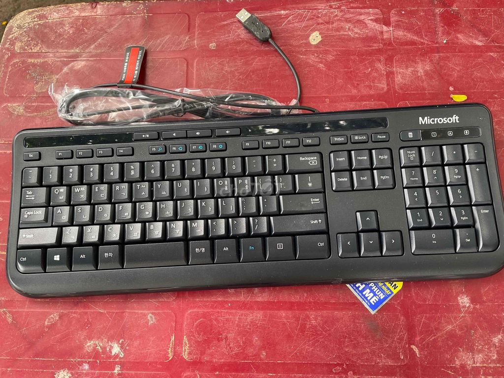 Bàn phím Microsoft Wired Keyboard 600 Đen Còn mới. Mua bán Phụ kiện (Màn hình, Chuột...) tại Quận Bình Thạnh Tp Hồ Chí Minh được đăng bởi NGUYỄN VĂN HÀO hình 1