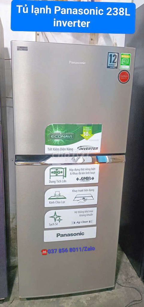 Tủ lạnh Panasonic 238L inverter. Mua bán Tủ lạnh tại Thành phố Nha Trang Khánh Hòa được đăng bởi Điện Lạnh Duy Quang Nha Trang   hình 1