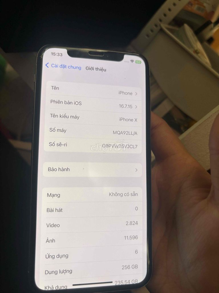 Apple iPhone X 256GB Bạc. Mua bán Điện thoại tại Quận Long Biên Hà Nội được đăng bởi Mai Trâm hình 1