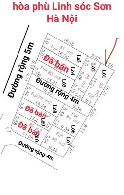 Bán đất thổ cư 80m2 tại Sóc Sơn, Hà Nội