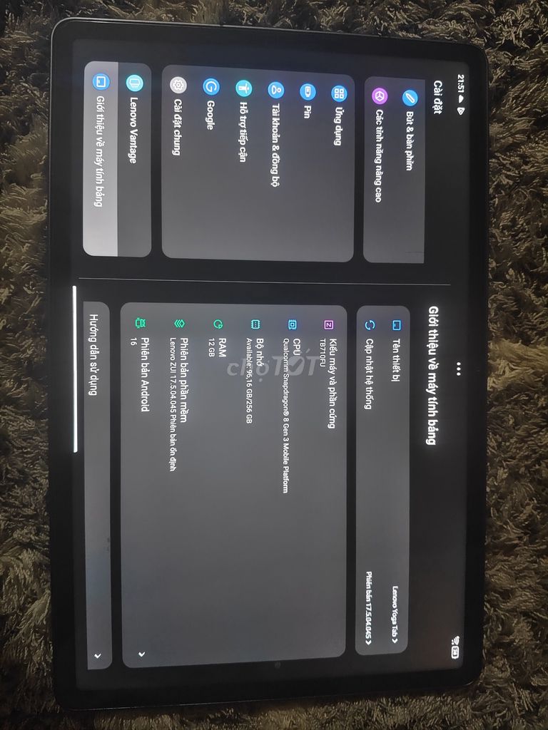 Lenovo GT Pad Pro Snap 8 Gen 3 12GB/256GB. Mua bán Máy tính bảng tại Quận 7 Tp Hồ Chí Minh được đăng bởi Phạm Minh Khánh hình 1