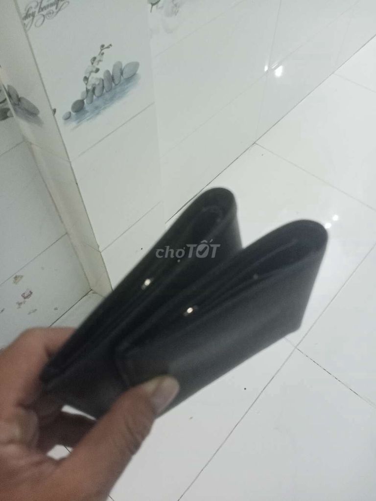 Ví nam da bò màu đen. Mua bán Túi xách tại Huyện Củ Chi Tp Hồ Chí Minh được đăng bởi kiên hình 1