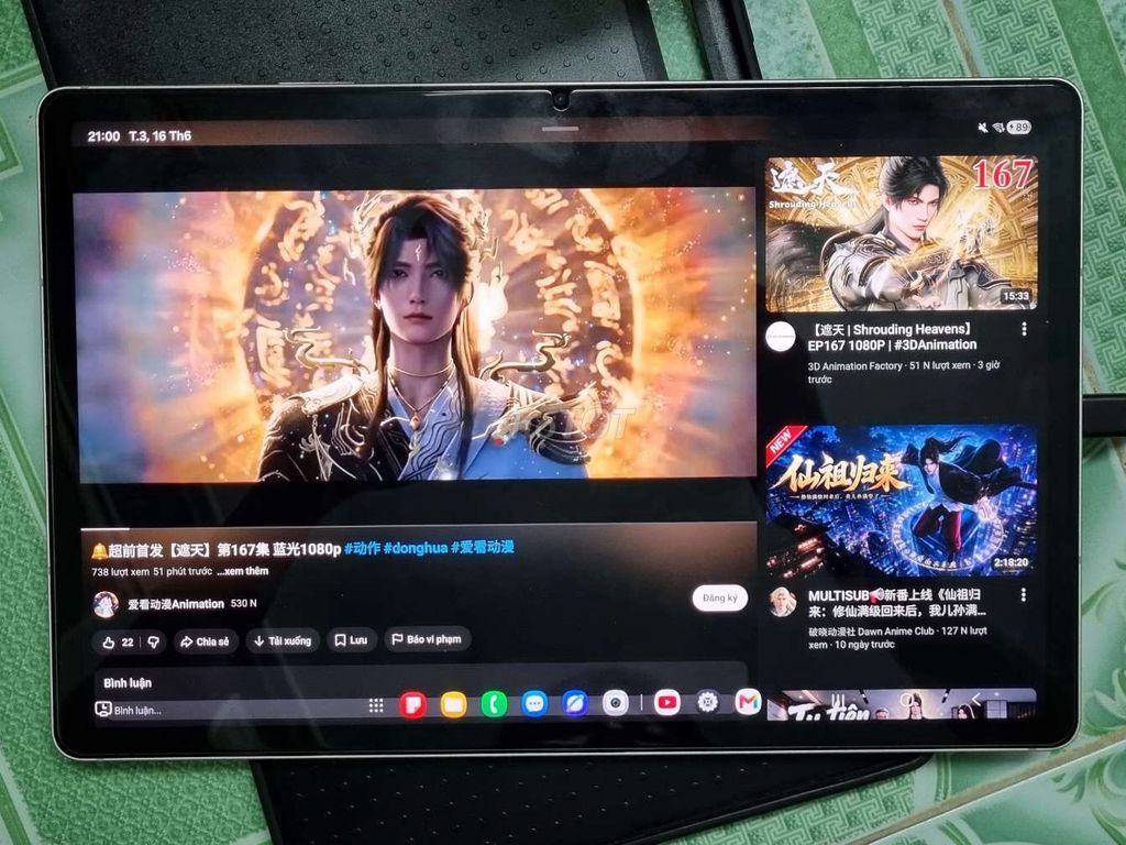 Samsung Galaxy Tab S9 FE Plus 12GB/256GB Bạc. Mua bán Máy tính bảng tại Quận 11 Tp Hồ Chí Minh được đăng bởi pin hình 1