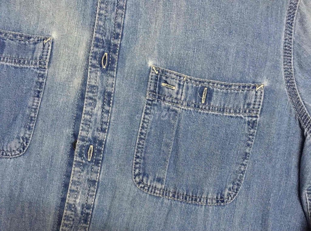 Hàng hiệu G,A.P áo Jeans nam size S 1m70
