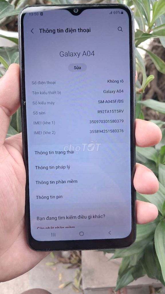 Samsung Galaxy A04 32GB Xám đen. Mua bán Điện thoại tại Quận Hai Bà Trưng Hà Nội được đăng bởi bùi hữu liêm  hình 1